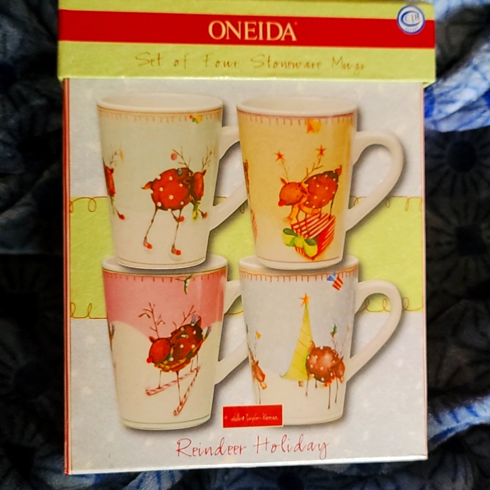 Stoneware Mug set of 4